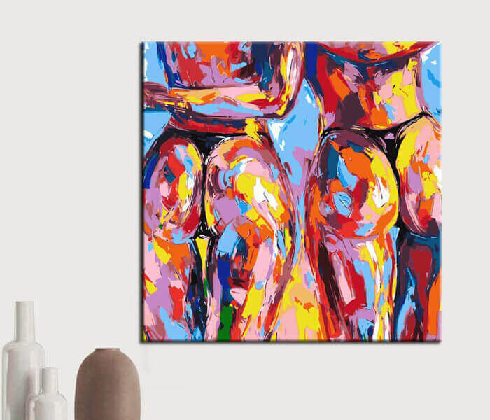 Painting by Numbers Art Nude Nude Painting Two women