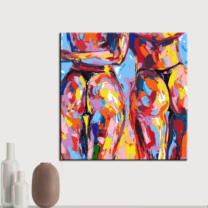 Painting by Numbers Art Nude Nude Painting Two women