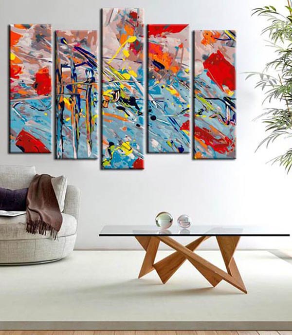 Painting by Numbers Art Colorful picture in 5 panel