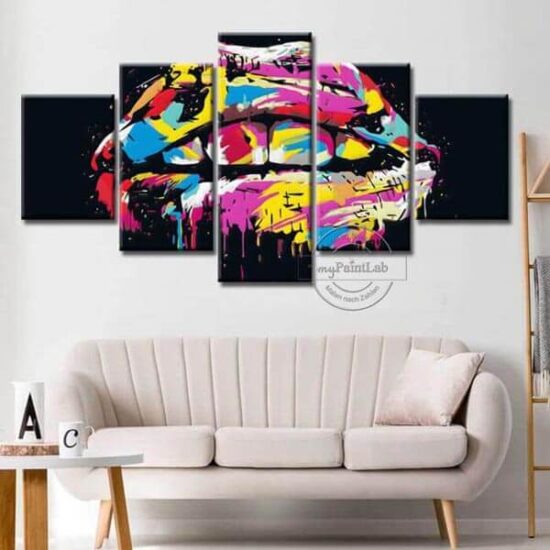 myPaintLab Extra large paint by numbers themes on canvas