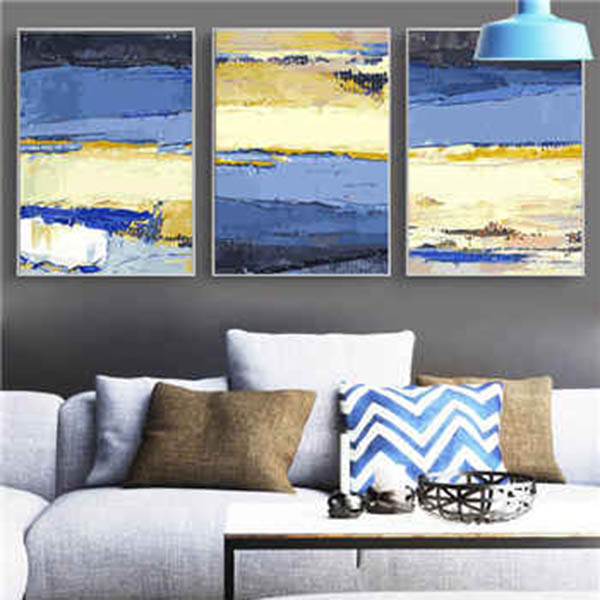 Paint by numbers triptych tiers