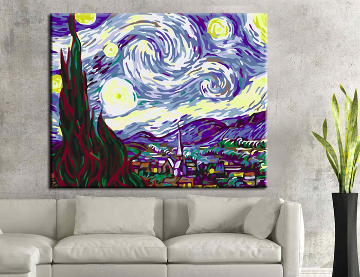 Painting by Numbers starry night