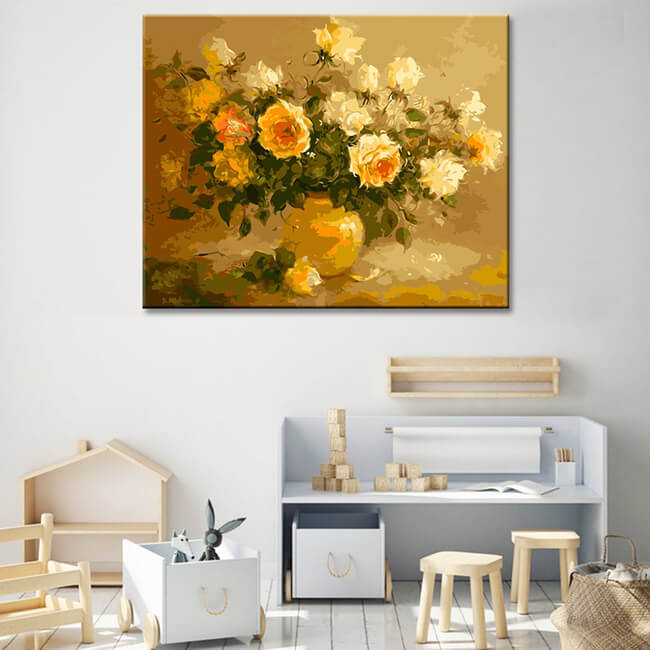 Painting By numbers bouquet of flowers 40