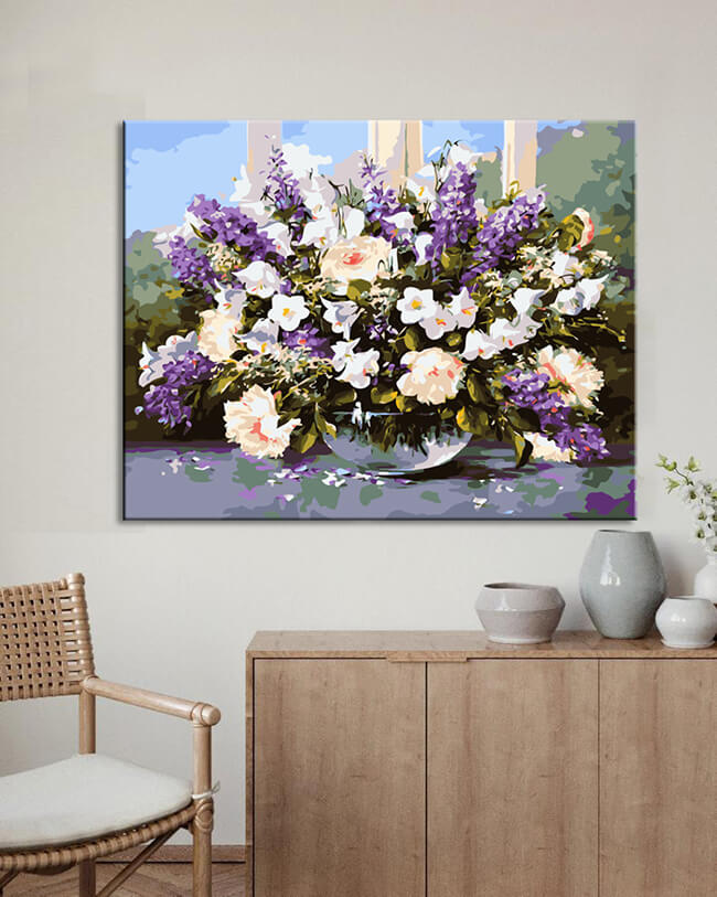 Painting by numberss bouquet of flowers 58