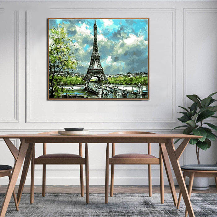 Painting by numbers Eiffel Tower Paris