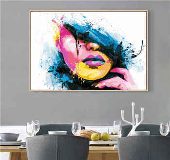 Painting by Numbers for Adults Abstract Art - Girl Portrait Water Color