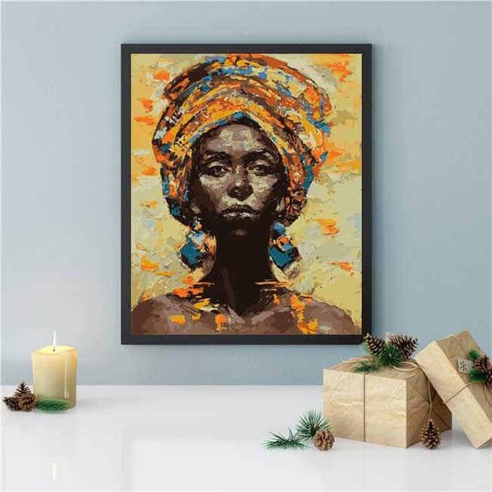 Painting by Numbers Africa Art-Woman Portrait