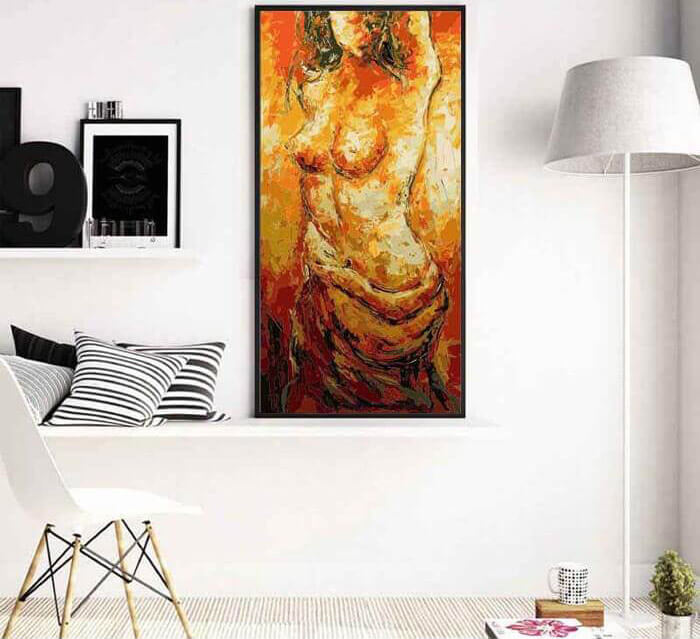 Painting by Numbers Nude Woman Abstract