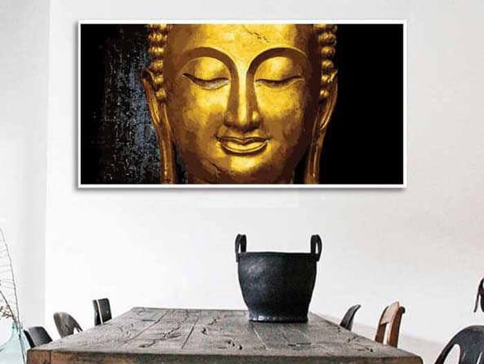 Malen nach Zahlen Buddha Tradition Gold Statue