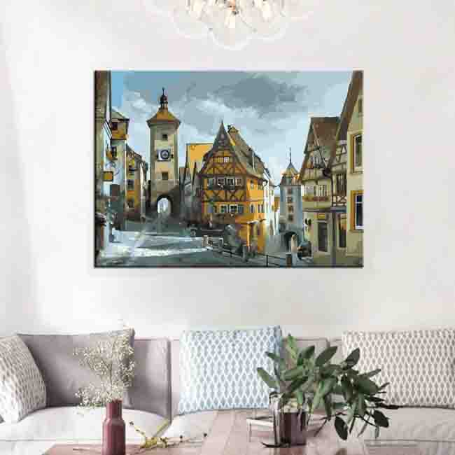 Painting by Numbers Old Town Germany Rothenburg o. d.