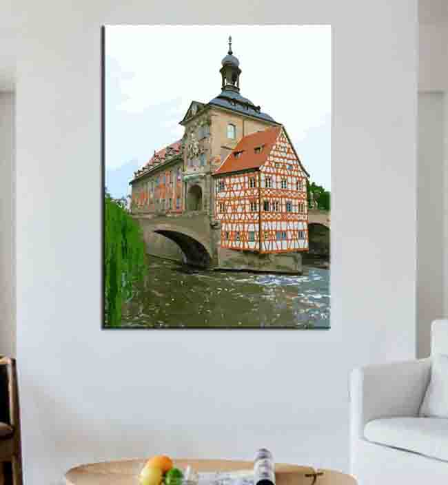 Painting by Numbers Bamberg Town Hall Old Town