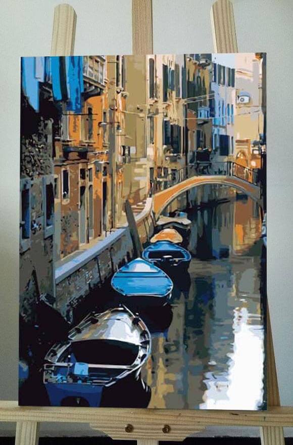 Painting by Numbers Art Venice Gondola