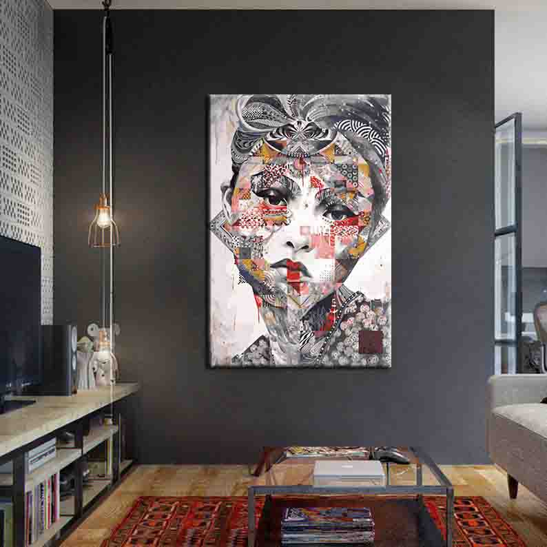 Painting by Numbers Modern Art Asia Woman Face