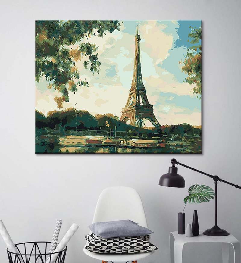 Paint by numbers Eiffel Tower Paris