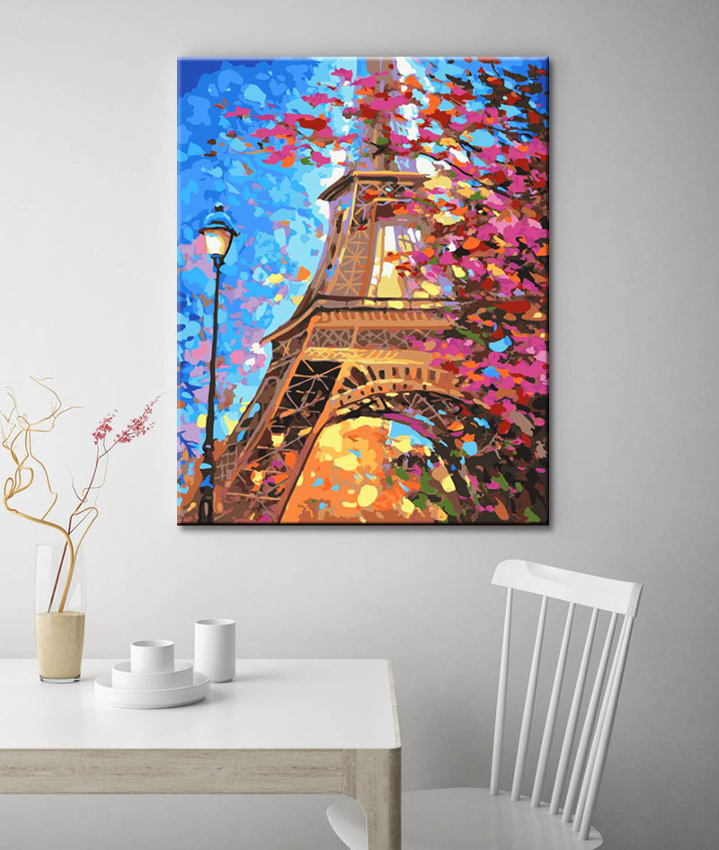 Malen nach zahlen Eiffelturm Paris