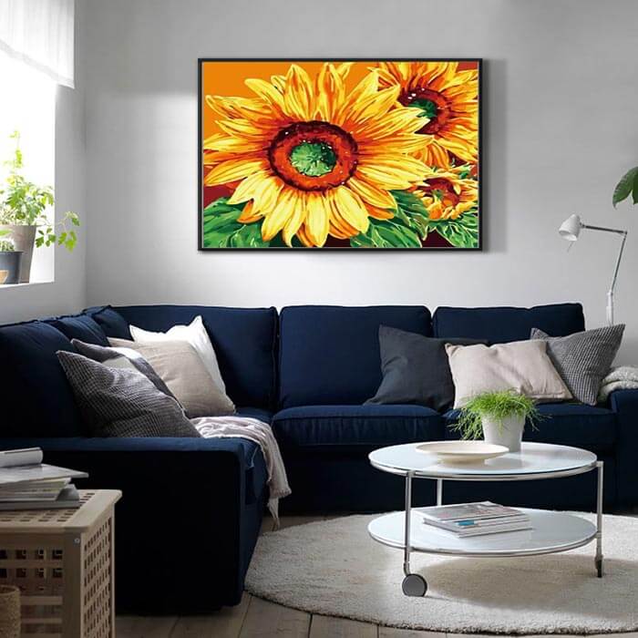 Painting by Numbers Sunflowers