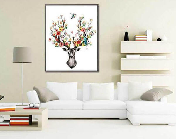 Painting by numbers deer antlers