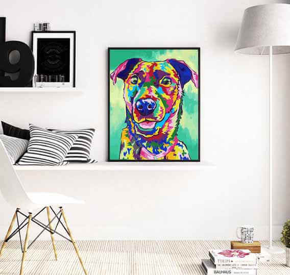 Painting by Numbers Dog animals Modern animal art