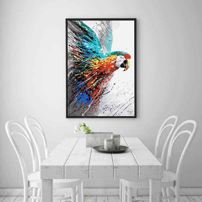 Painting by Numbers parrot portrait Modern animal art painting