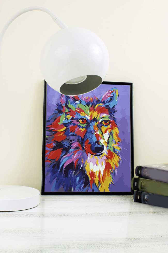 Painting by Numbers Wolf Animal Modern animal art