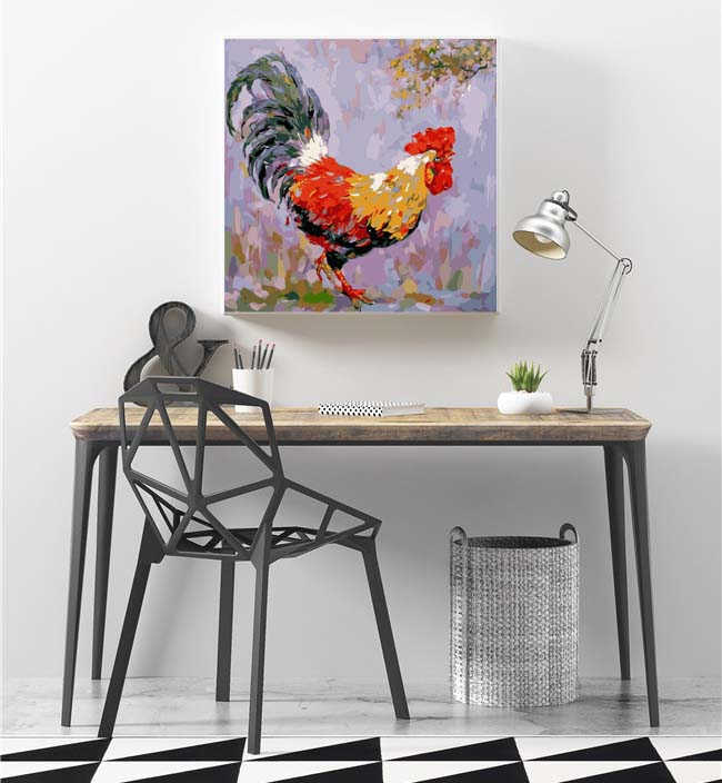 Painting by Numbers Colour cock Modern animal art