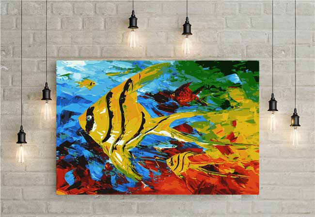 Painting by Numbers Fish Animal Modern animal art