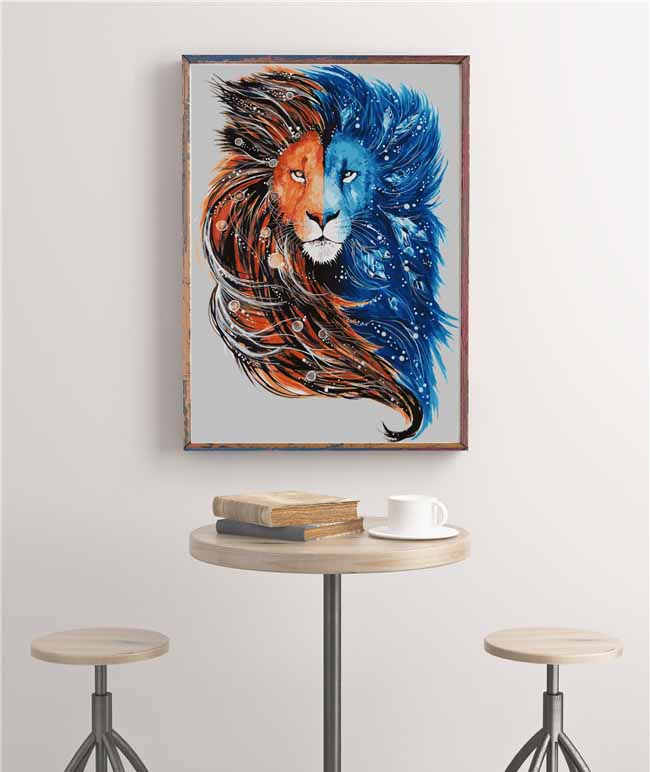 Painting by Numbers Colour Animal World Lion