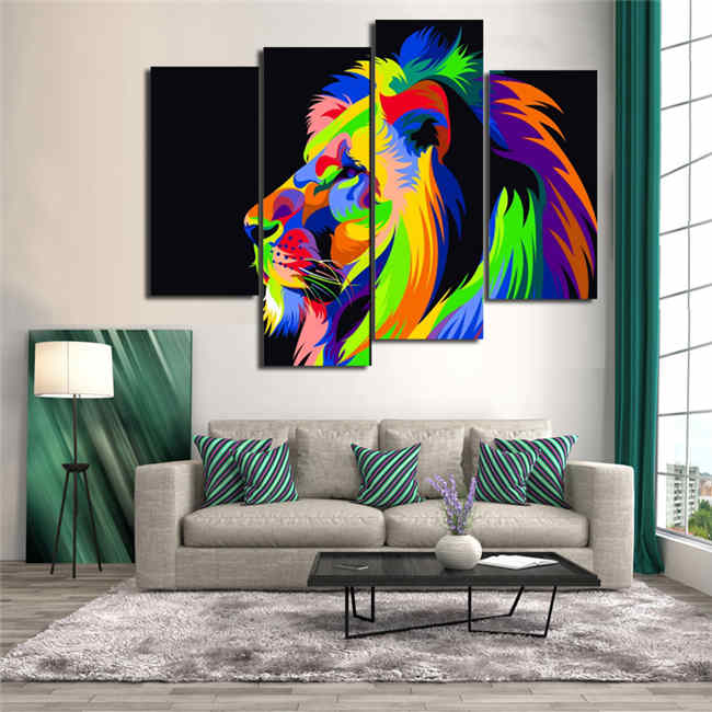 Painting by numbers Lion-4-partial design
