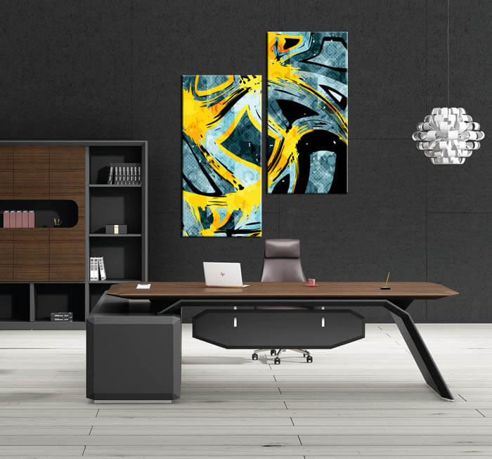 Painting by Numbers Abstract Art Creative 2-panel