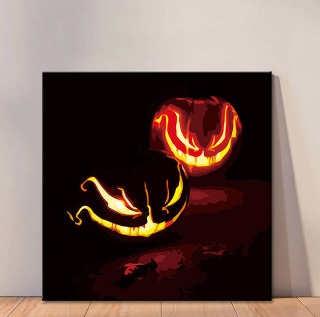 Paint by Numbers scary pumpkin | Made in Germany