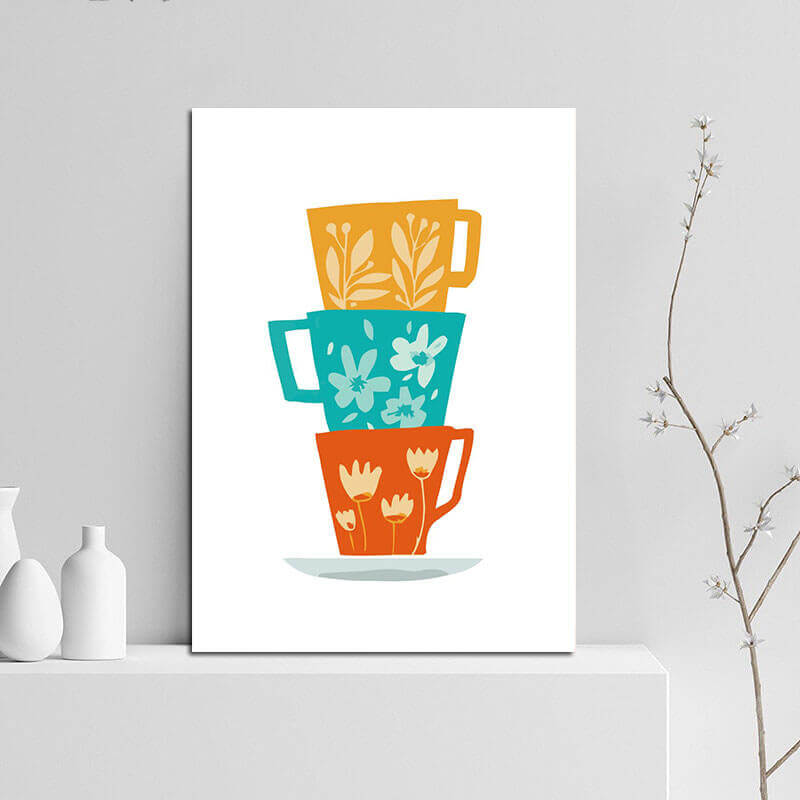 Painting by Numbers Art Minimalism Colored vase
