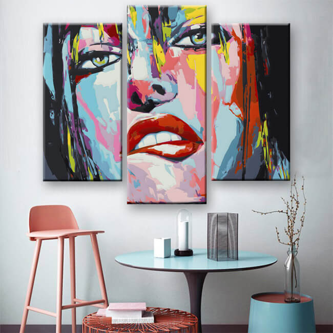 Painting by numbers Lifestyle Art Woman I 3-piece