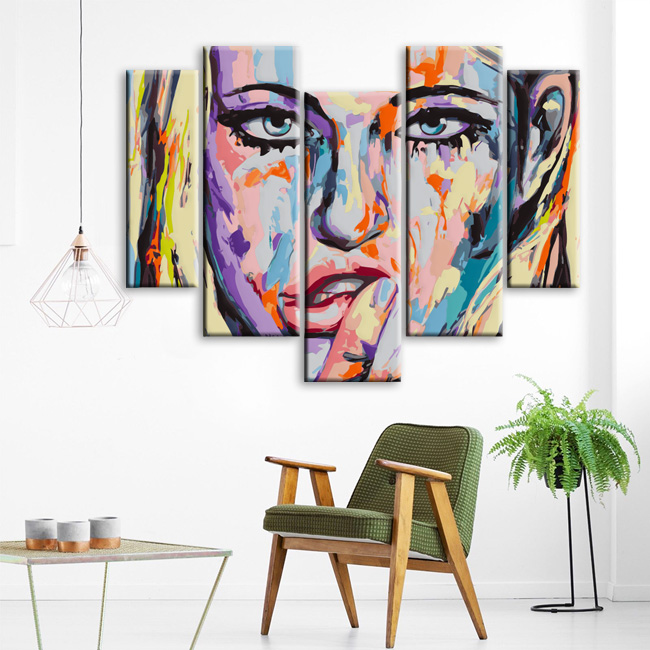 Painting by numbers Lifestyle Art woman II 5-piece