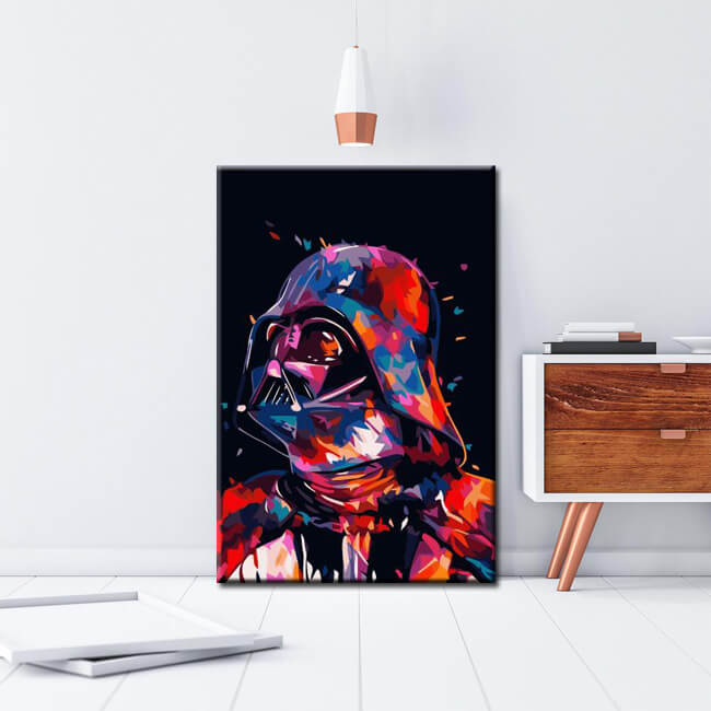 Paint by Numbers star wars watercolor