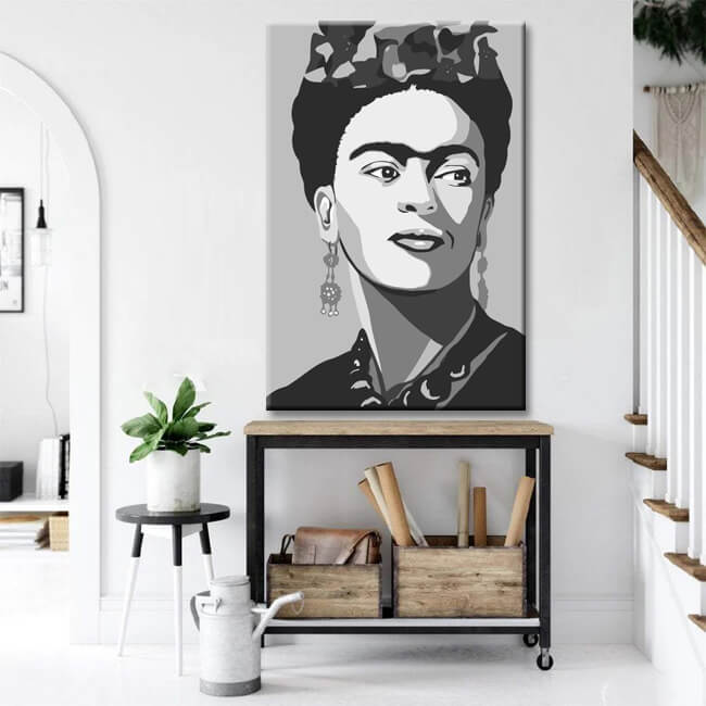 Paint by Numbers Frida Kahlo portrait