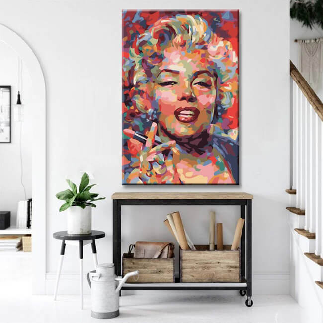 Paint by Numbers Marilyn Monroe portrait