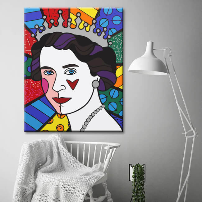 Paint by Numbers color queen elizabeth II England | Made in Germany
