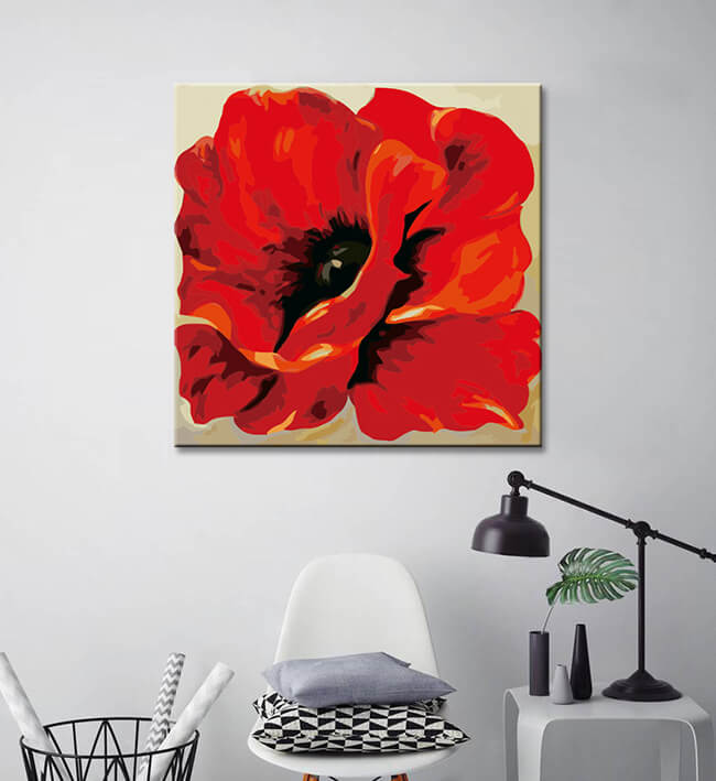 Paint by Numbers coquelicot