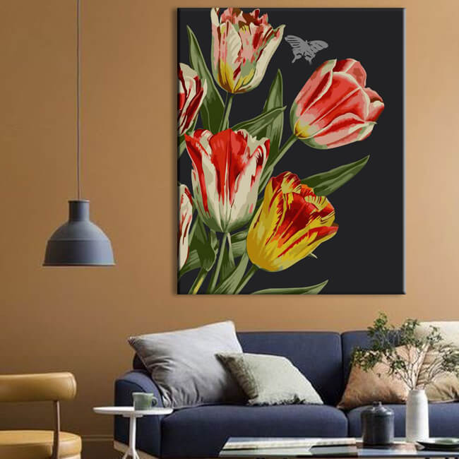 Paint by Numbers tulip flowers-ii