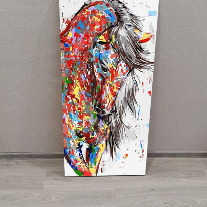 Painting by Numbers Art Colorful Horse Oil Painting