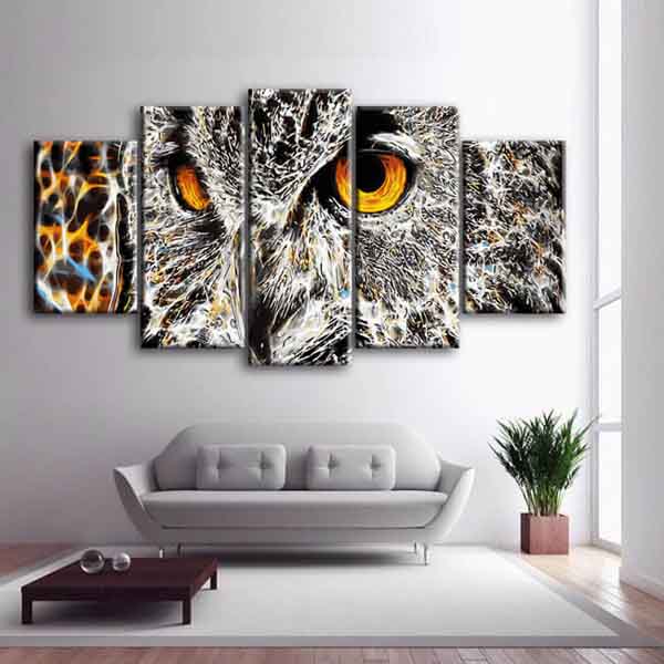 Painting by numbers owl 5-piece