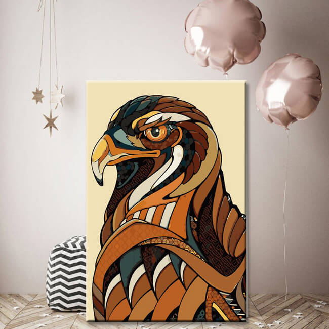 Paint by Numbers graphic art eagle