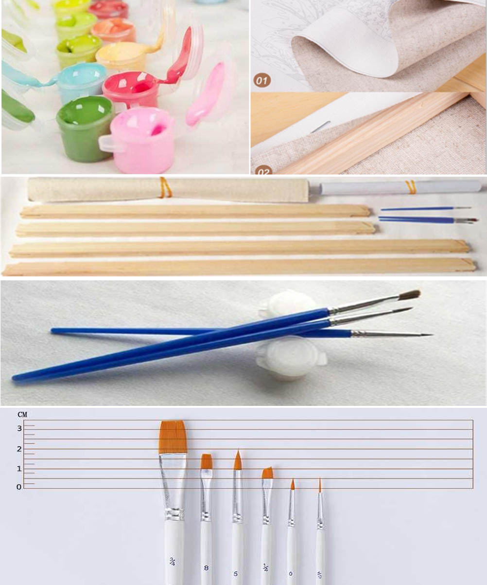 Malen nach Zahlen Set Inhalte Motive Vorlagen |myPaintLab