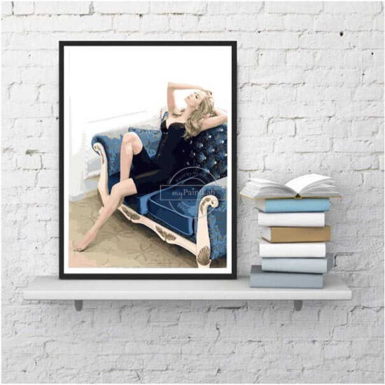 Custom Paint by numbers portrait from your own photo myPaintLab