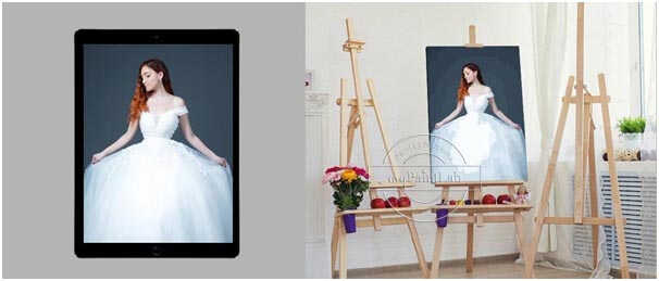Malen nach Zahlen Wunschmotiv Sets für Hochzeitsfotos