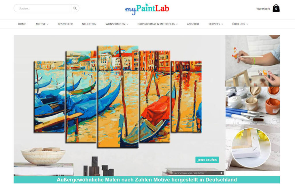 Malen nach Zahlen für Erwachsene & Kinder | myPaintLab DIY Kunst