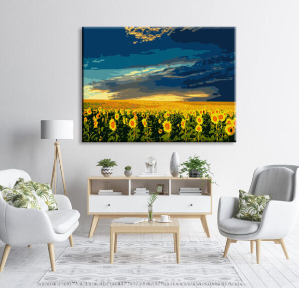Malen nach Zahlen Sonnenblumen Motive | myPaintLab