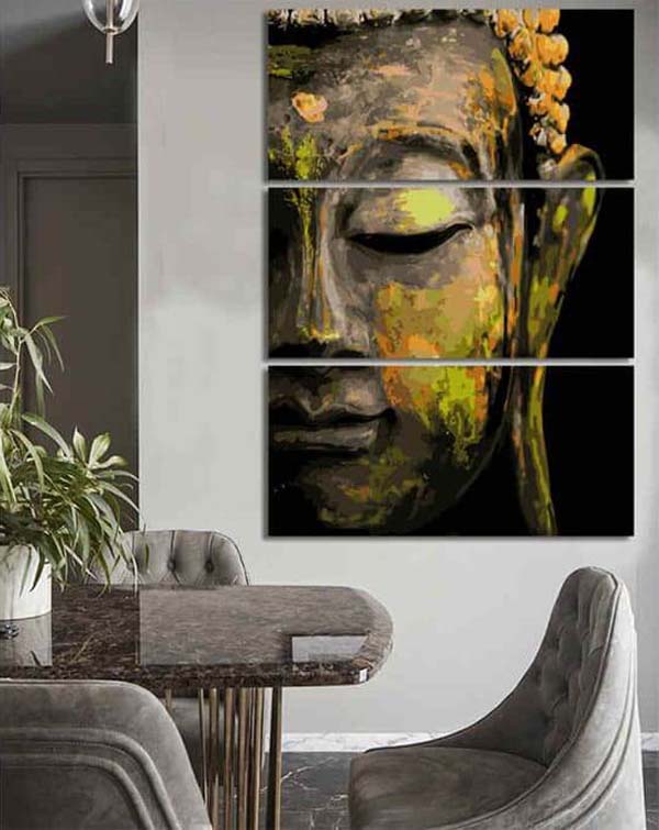 Painting by Numbers - Buddha Art II 3 Panel