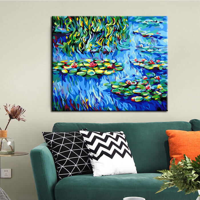 paint by numbers water-lilies