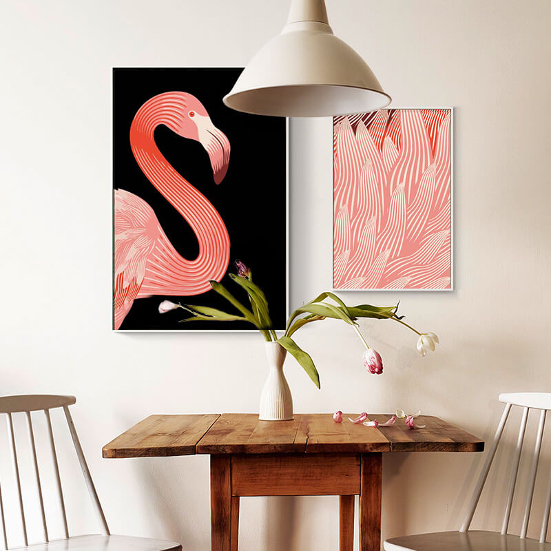 Painting by Numbers Flamingo graphics